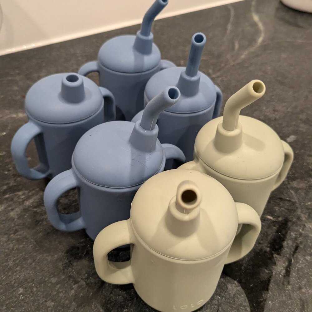 Lot of 6 Lalo sippy cups